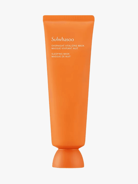 Sulwhasoo Overnight Vitalizing Mask in branded tube component on a light gray background